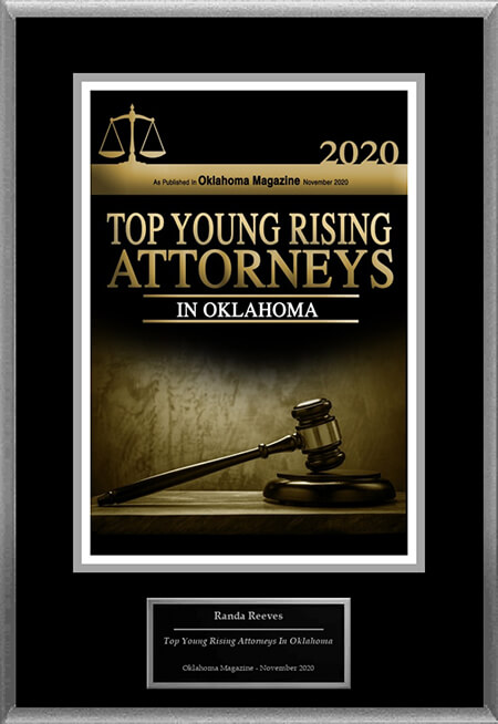 Top Young Rising Attorneys in Oklahoma Randa Reeves Top Young Rising Attorneys in Oklahoma Oklahoma Magazine November 2020